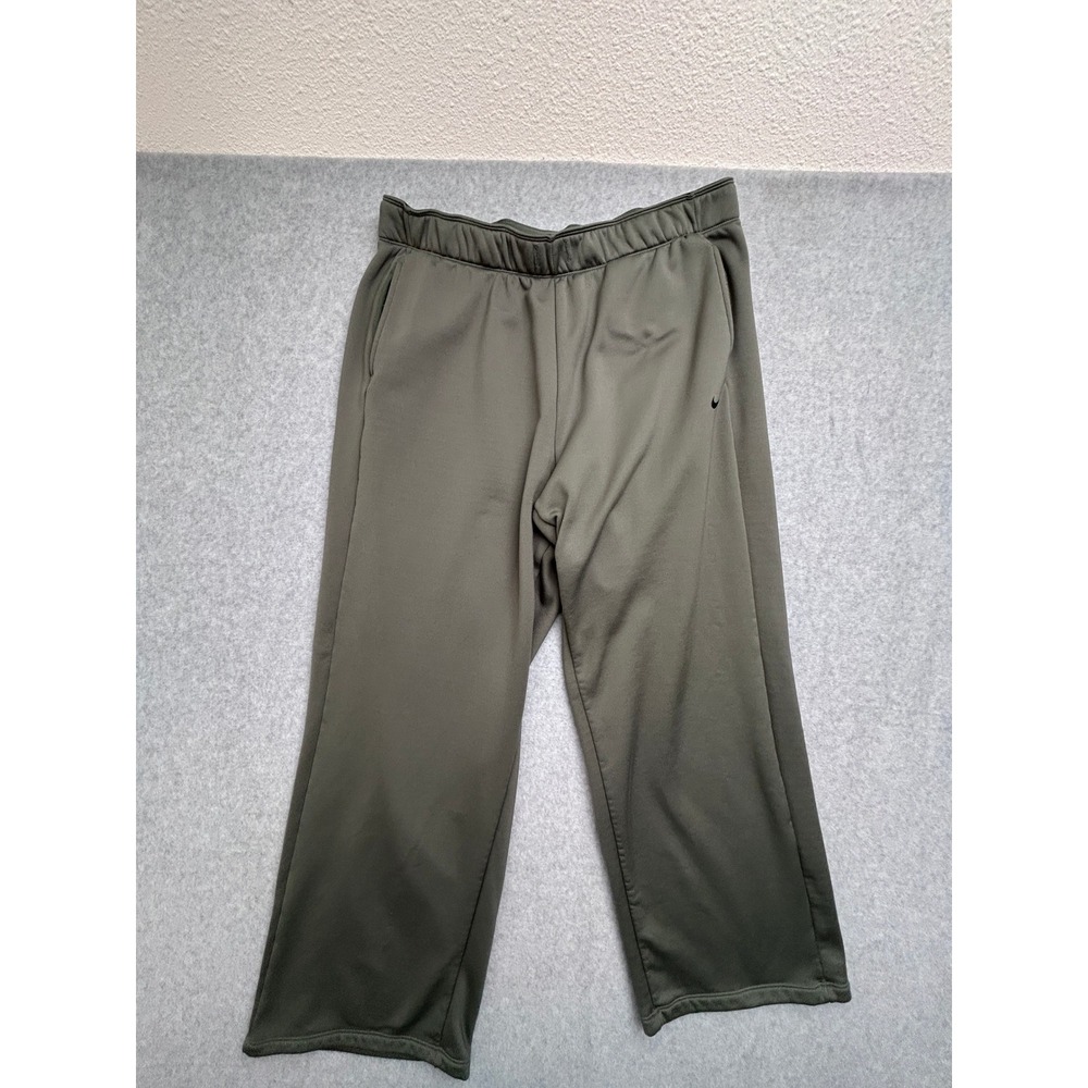 Nike Mens XL Olive Green Fleece Lined Athletic Training Pants RN56323